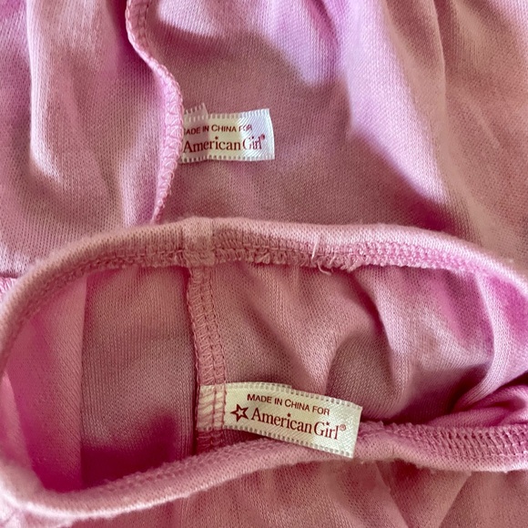 American Girl Julie Pink Pajama and Slippers with Embroidered Details - Picture 3 of 3